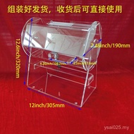 Roller Lottery Box Drum Factory Direct Sales Acrylic Lottery Rotating Plexiglass Lottery Box Transpa