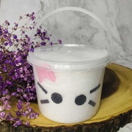 cotton candy kitty candy floss with hello kitty design
