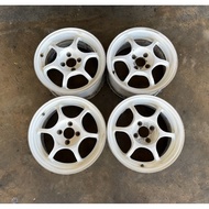 Japan Rim Black Racing Pro N1 Sport Rim 15 inch 4H 100PCD 7JJ ET45 Ori Used Japan 🎌🇯🇵