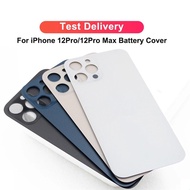 For iPhone 12 Pro Max Glass Battery Cover Rear Door Housing Panel Case Camera Lens Parts For iPhone 