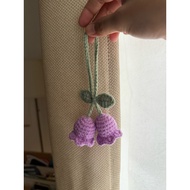 lily valley keychain crochet / crochet keychain