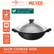 Meyer Midnight 36cm Chinese Wok 82009