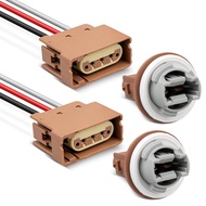 RED WOLF 2U5Z13411SA Turn Signal Light Socket with 3 Wire Pigtail YF1Z13411CA Fit for 2004-2013 Ford