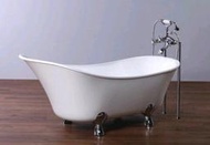 --villa時尚生活-- 140CM 薄型古典浴缸 最新美背後翹型 台灣製