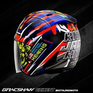 Myrider LIMITED EDITION GRACSHAW GRIXENT G818 KITA JAGA KITA COVID19 OPEN FACE TOPI KELEDAR
