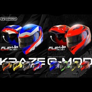 Helmet GREYFOSH NEW FULL FACE HELMET. G3838 KRAZE & G-MOD NEW PRODUCT.