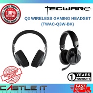 Tecware Q3 Multi-Mode Wireless Wired Bluetooth USB-C Laptop Mobile PC 3.5mm Headset TWAC-Q3W-BK