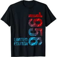 Men's cotton T-shirt 69th Birthday Man Woman 69 Years Decoration 1956 Gifts Funny T-Shirt
