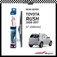 Toyota Rush 2008 - 2017 AERO Rear Windscreen Wiper 12" (300mm) Rain Accessories 2009 2010 2011 2012 