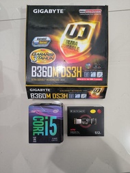 Mobo GIGABYTE B360M-DS3H + i5-8400 CORE + SSD NVMe XPG SX8200 Pro