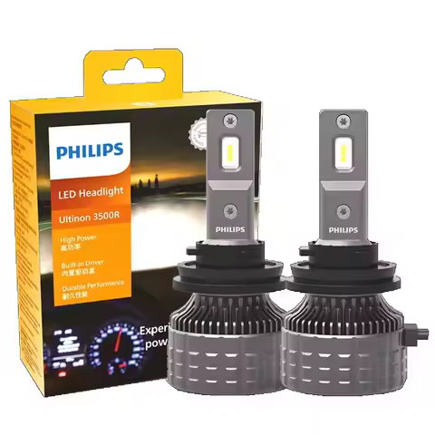Philips H4 H7 LED Ultinon 3500R Car Head Lamp H11 HB3 HB4 6500K 30W Build In Driver Uses For Auto Li