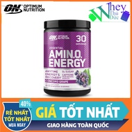 Optimum Nutrition Amino Energy 270g (30 Servings) Genuine Grape Flavor - Amino Acid & Pre-Workout En