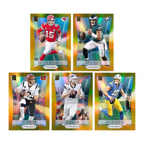 Homemade Diy Panini NFL Rugby Star Patrick Mahomes Jelen Hurts Joe Burrow Josh Allen Justin Herbert 