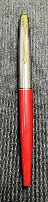 Vintage Parker 45 Classic Fountain Pen (Red) Gold Trim | 經典美製古董派克 45 鋼筆（亮麗紅/金夾/運作正常/品相佳）
