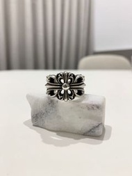 克羅心 chrome hearts 戒指 十字花 花戒 純銀