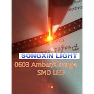 100pcs/lot 0603 Orange/amber Smd/smt Led Super Bright Lamp Lights-emitting Diodes XIASONGXIN LIGHT 0