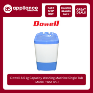 Dowell 8.5 kg Capacity Washing Machine Single Tub WM-850