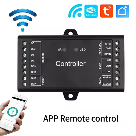 Tuya Wifi Controller Wiegand Input access control View Door Opening Record Remote Access Support WG2