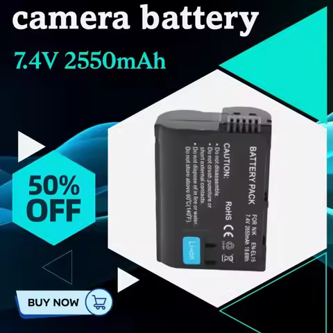 7.4V 2550mAh EN-EL15 Camera Battery For Nikon Z5 Z6 Z6II Z7 Z7II D7000 D7200 D810 D850 D7100 D750 D5