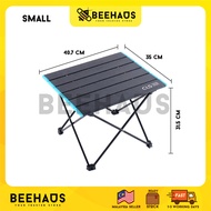 BEEHAUS CLS Outdoor Foldable Aluminum Table | Portable Folding Camping Table Barbecue Hiking Picnic 