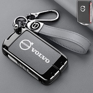 car key case for Volvo XC60 S90 S60 XC90 XC40 V60 V40 Key Cover Alloy Leather Hide Kunci Kereta Volv