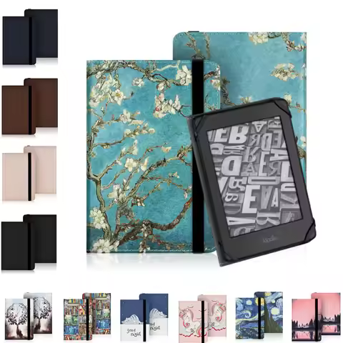Cute Cover Hand Strap Case for Kindle/Sony/Digma/DEXP/Onyx Boox/BQ/Kobo/PocketBook 6 Inch EBook ERea