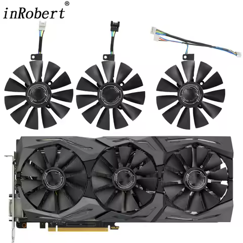 88MM T129215SU Cooling Fan Replace For ASUS AREZ ROG Strix RX VEGA56 VEGA64 580 590 480 OC Edition G