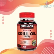 Dầu nhuyễn thể (dầu tôm) Kirkland Signature Krill Oil 500mg 160 Viên
