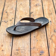 Spazio WR Black Brown - Flip Flops Men Sandals Flip Flop full Rubber Sandals viral azriel