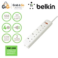 Belkin Economy Series 4-outlet Surge Protector Power Socket (2m)