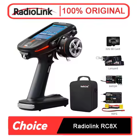 Radiolink RC8X 2.4G 8CH 4.3inch LCD Touch Screen Transmitter Compatible with TBS CRSF R8FG R4FGM Rec