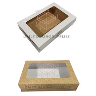 6x9x1.5" 6x9x2” Reversible Box /White Box /Kraft Box /Natural Box /Pastry Box