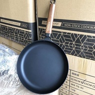 Flat Japanese Frying Pan Flat Bottom Export Micro Iron Pan Non-Stick Pan Goods Universal Iron Pan Ho