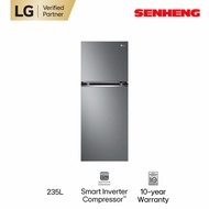LG 235L 2 Door Top Freezer Refrigerator GV-B212PQMB with Multi Air Flow &amp; Smart Inverter