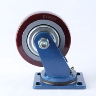 EK01 Silent Industrial 13cm Universal Caster Polyurethane Wheel 226cm Super Heavy Duty Caster Inch 4