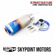 SC PROJECT MUFFLER HALF BLUE (9856-376)