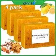 READY STOCK  BUY 2 GET 2 FREE   Kojic Turmeric Face Soap, Kojic Soap, Face Cleansing Soap, Turmeric 
