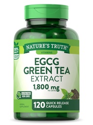 Nature's Truth Green Tea Extract Capsules | 1800mg | 120 Count | Standardized 45% EGCG | Non-GMO & G