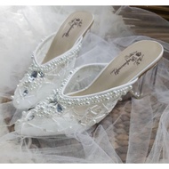 Yohana white shoes, women's wedding shoes 7cm