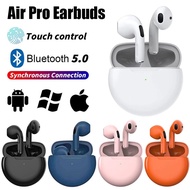TWS Air Pro 6 Earphone Bluetooth Headphones with Mic 9D Stereo Hifi Earbuds for iPhone IOS Android Wireless Bluetooth Headset