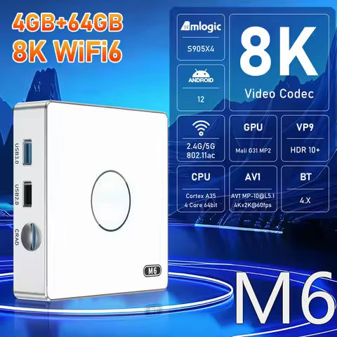 [Genuine]IMETBOX M6 2025 TV Box 4G64G Android TV Box Best Set Top Box in Korea Japan USA Canada UK S
