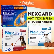 Nexgard and Nexgard Spectra Chewable Tablet Anti Ticks and Fleas for Small to Large Dogs and Puppies