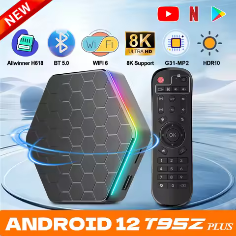 Smart TV BOX T95Z PLUS Allwinner H618 Android 12.0 Wifi6 LAN 100M WiFi 6 BT5.0 RAM 2GB 4GB ROM 16GB 