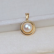 Round Accessories Gold Unique 1834 Gold Pearl Pendant Empty Holder diyG18k Female Jewelry AU750 Pend