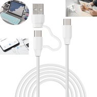 RK ROYAL KLUDGE USB C Keyboard Cable [6ft-60W], 3.1A Fast Charging Keyboard Cord 2-in-1 USB A/C to U