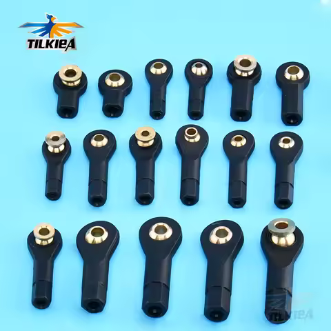 10PCS Nylon M1.2 M1.5 M2 M3 Rod End Ball Head Holder Tie Rod Ends Wear Resisting Ball Joints For Rc 