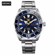 Velashop นาฬิกาข้อมือผู้ชายไซโก้ NEW SEIKO 5 SPORTS AUTOMATIC สายสแตนเลส หน้าปัดสีน้ำเงิน รุ่น SRPC51K1 SRPC51K SRPC51