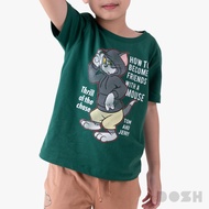 DOSH KIDS T-SHIRTS TOM AND JERRY เสื้อยืดคอกลมเด็ก DTJBT5004-GR (4-12)