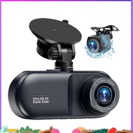 4K Car DVR Dash Cam 4K Car DVR  Camera 3 Channel Front Rear and Inside Night Vision 24H Parking Moni