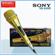 MICROPHONE/MIC GENGGAM/MIC KABEL GAGANG BESI GOLD SUPER ELEGAN SONY SN-909 ORIGINAL NEW PROMO